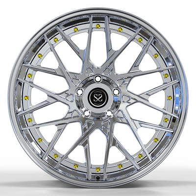 Fit for Mercedes Benz S550  5x112  Polish  Custom 2-PC Alloy Rims staggered 20 and 21