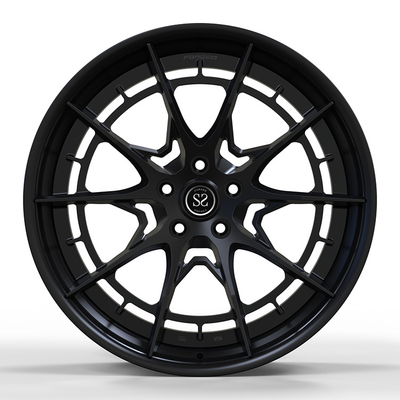 Fit for Nissan GTR 5x114.3 Custom 2-PC Forged Alloy Rims Gloss Black Staggered 19 20 and 21 22 23 and 24  inches