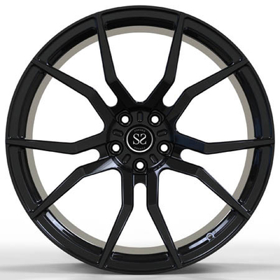 Gloss black 1 piece alloy rims rs7 monoblock 21 inch 21x10 deep concave forged wheels