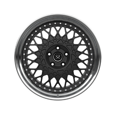 Center Matte Black 2-Piece Forged Wheels Barrel Polished 19 Inch Alloy E350 Car Rims
