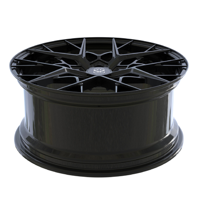 Gloss Black 2 Piece Forged Wheels Disc Barrel Aluminum Alloy 19 Inch Rs3 Car Rims