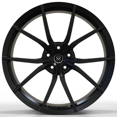 Staggered 21x11 Forged Wheels Silver Black Painted Aluminum 488 GTB Alloy Rims