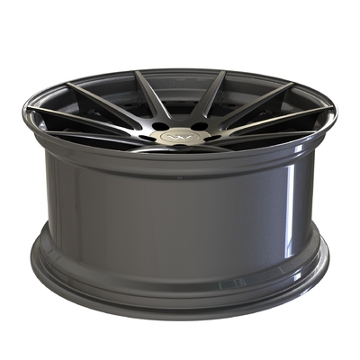 5x112 rims for Audi RS8 Gloss Black 2-PC Forged Aluminum Alloy Rims Staggered 19 and 20 inches