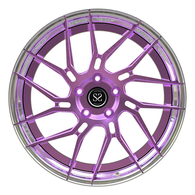new color center brushed aluminum alloy rims 2 piece 19 20 21 inch rs6 car wheels