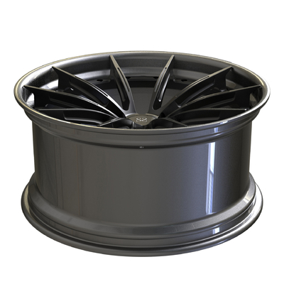 Custom Black Forged 2 Piece Disc Polished Center Staggered RS6 19 20 21 22 Inch
