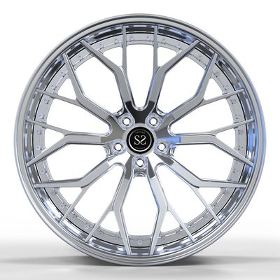 Aluminum RS6 Passenger Car Wheels 22x10.5 Deep Concave Forged 2 Piece Custom Rims