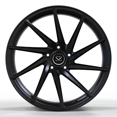 Staggered Gold Black Forged 5x120 Wheels Deep Dish Concave A6061 T6 Alloy