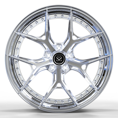 Polish 2 Piece Forged Rims Taggered 19 21 Inches 5x112 Fit To Audi RS5