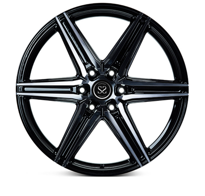 6 Spoke 1 Piece Forged Rims 5x112 2021 Inch For Audi R8 Satin Black Machined