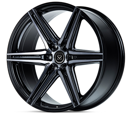 6 Spoke 1 Piece Forged Rims 5x112 2021 Inch For Audi R8 Satin Black Machined