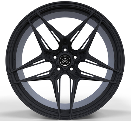 Polished Black 22 Inches 1 Piece Forged Wheels For Golf GTI