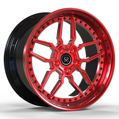Matt Red 2-PC 6061-T6 Rims 5x114.3 20 21 inches Fit for Nissan GT500
