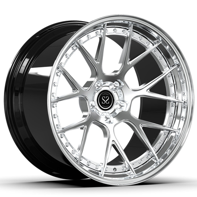 Alloy 2 Piece Forged Brushed Wheels Negative Offset 21inch 21x11 21x12 For M6