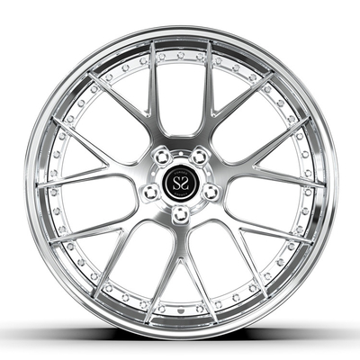 Alloy 2 Piece Forged Brushed Wheels Negative Offset 21inch 21x11 21x12 For M6