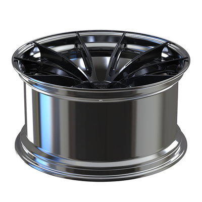 6061-T6 Aluminum Alloy Polish Barrel and Black Disc 2-PC Rims 5X112 Fit for BWM X6
