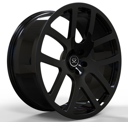 Gloss Black 1 Piece Monoblock Forged Wheels Car Rims 22inch 22x10 For Durango