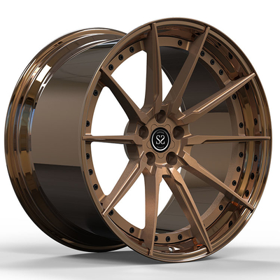 Gloss Bronze Mercedes Benz Forged Wheels 2-PC Rims 5x112 Staggered 21 Inches