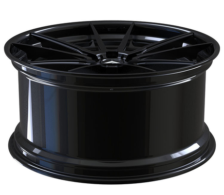 A6061 T6 Audi Forged Wheels Aluminum Gloss Black Forged Rims 5x112