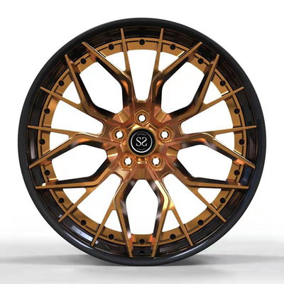 Custom 2-Piece Forged Wheels 5x112 Rims For Audi A7 Matt Black