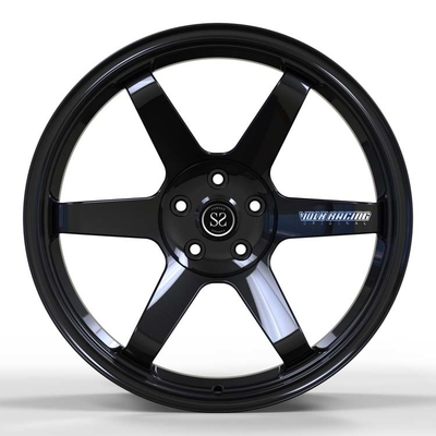 Monoblock Gloss Black 1-Piece Forged Wheels For GTR Staggered 20inch Alloy Car Rims