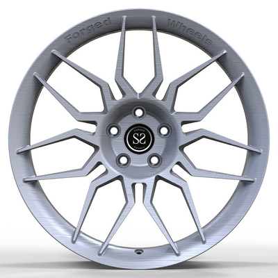Matt Silver Audi Forged Wheels 6061-T6 Aluminum Alloy Rims 20inch For Audi Rs6