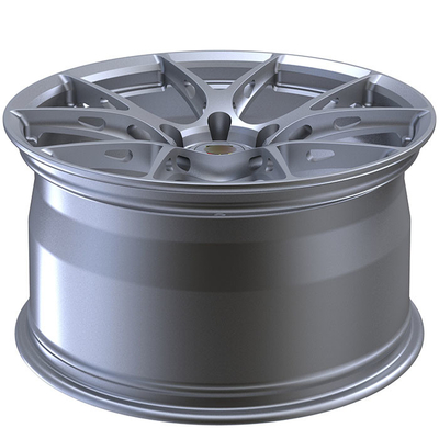 Matt Silver Porsche Forged Wheels 22 Inches Custom Rims 5x130