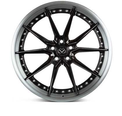Forged Vossen EVO2 3 PC Rims 24inch For RS5 Luxury Car Black Polished Wheels