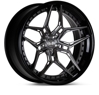 3 PC EVO4R Rims Forged 18 19 20 21 22 inch for VW T5 T6 Brushed Black Wheels