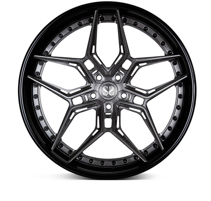 3 PC EVO4R Rims Forged 18 19 20 21 22 inch for VW T5 T6 Brushed Black Wheels