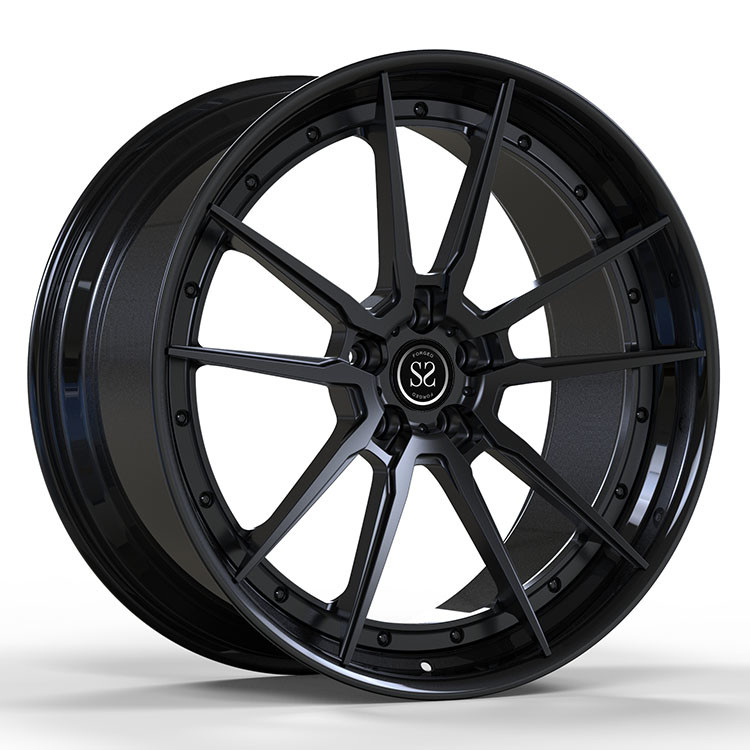 Staggered 21&quot; Forged Aluminum Alloy Rims Matt Black 5X112 H-PCD For Benz S600