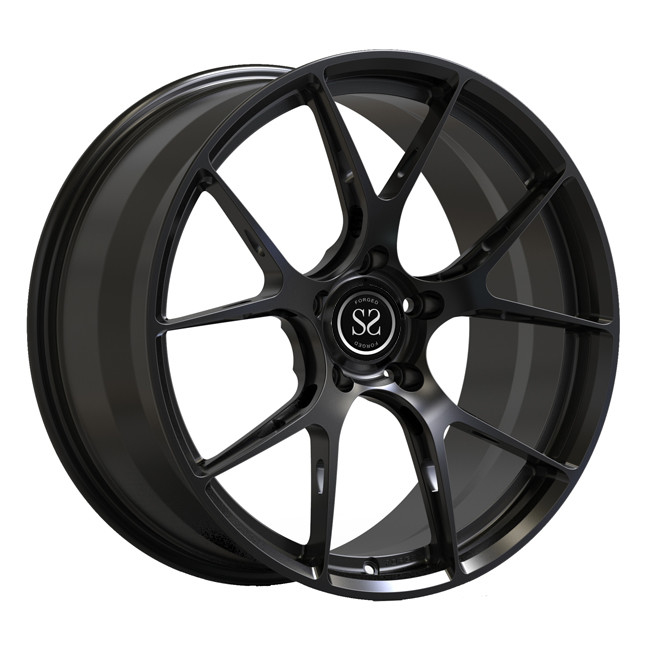 Black Spoke 1 PC Forged Wheels 19inch Staggered For Audi S4 Luxury Car Rims
