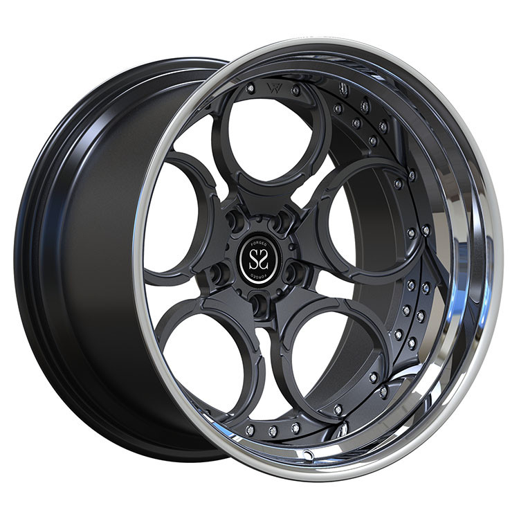 19 20 Inch Forged 2 PC Alloy Rims Custom For Mustang 500 Brush