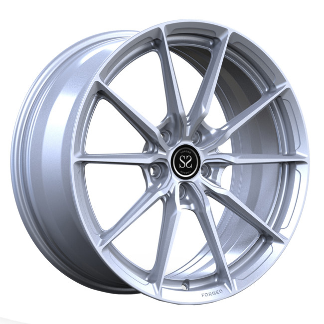 Audi S3 1 PC Forged Wheels Rims 19inch Staggered Silver Spoke Discs For Luxury Car