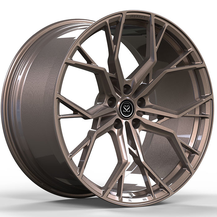 20X9 6061-T6 Aluminum Alloy Rims Custom Bronze 5x112 Bolt Pattern For Audi RS 6 7