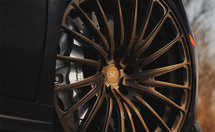 Gold Brush Spokes 	2 Piece Forged Wheels For Mercedes Benz Glc 20inch Rotational Polish Stepped