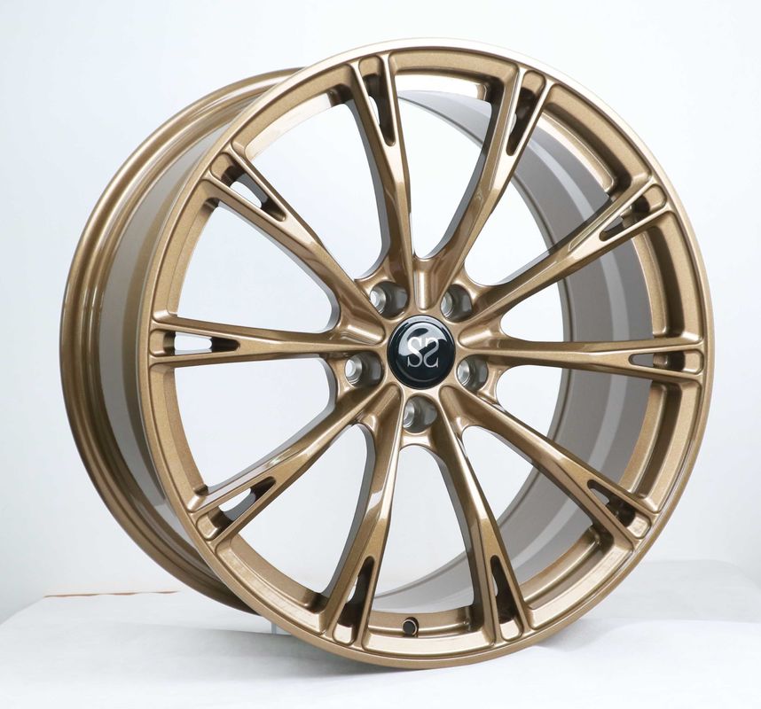 Bronze Paint Monoblock Forged Wheels For Audi A4 Concave 1 Piece Custom ...