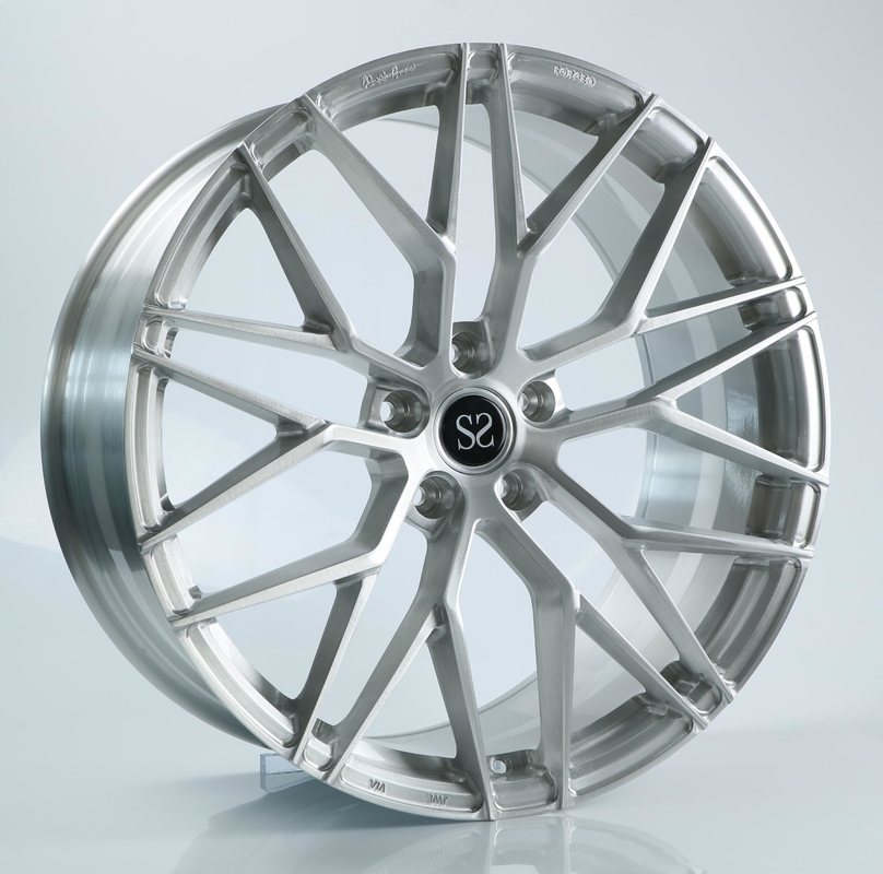 21 Inch Deep Concave Monoblock Forged BMW X5 Wheels Stain Brushed Finish
