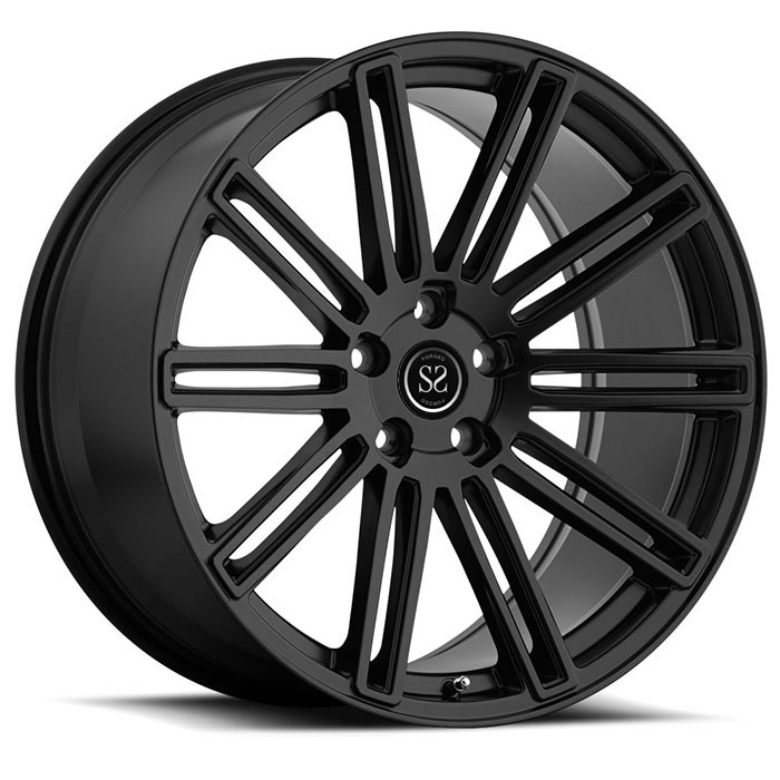 black machine face aluminum alloy 1 pc forged car wheels rims