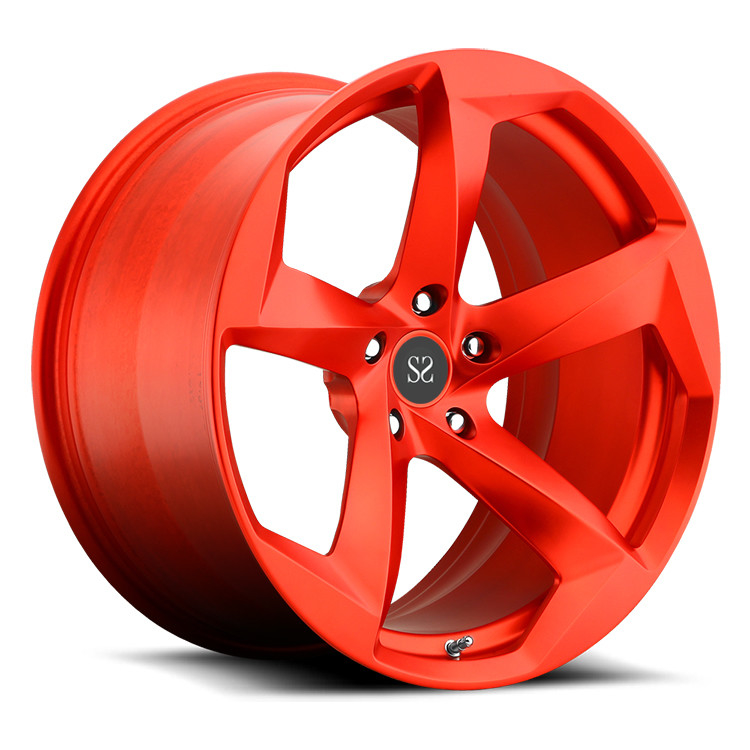 Customized Red 2-PC Forged Alloy Rims For BWM X5  / Rim 22&quot; Alloy Car Rims