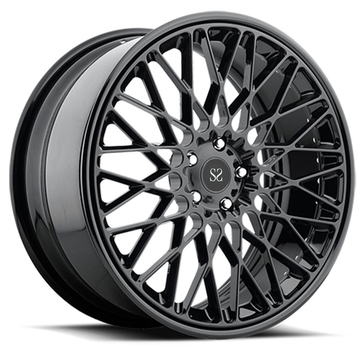 Gloss Black Customised 2-Piece Forged Alloy Rims 17&quot; For Audi S4 / 19&quot; alloy rims 5x112