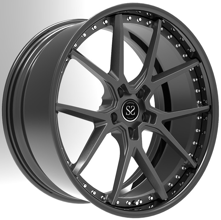 18 19 20 and 21 inches 2-piece forged rims wheels 5x112 5x120 5x130 custom aftermarket wheel