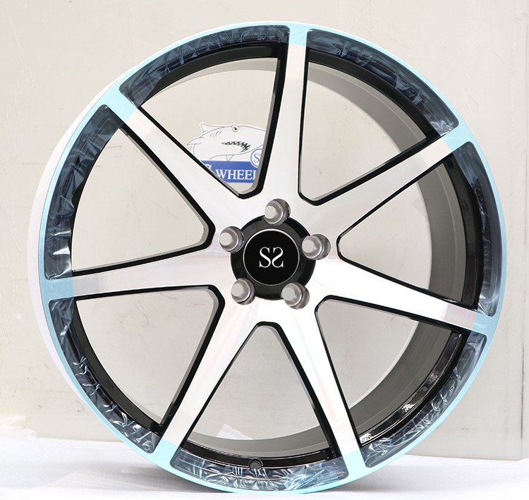 Gloss Black Machined 1-piece 20 21 22 23 24 Forged Alloy Rims For Auid Q7 TUV Rims