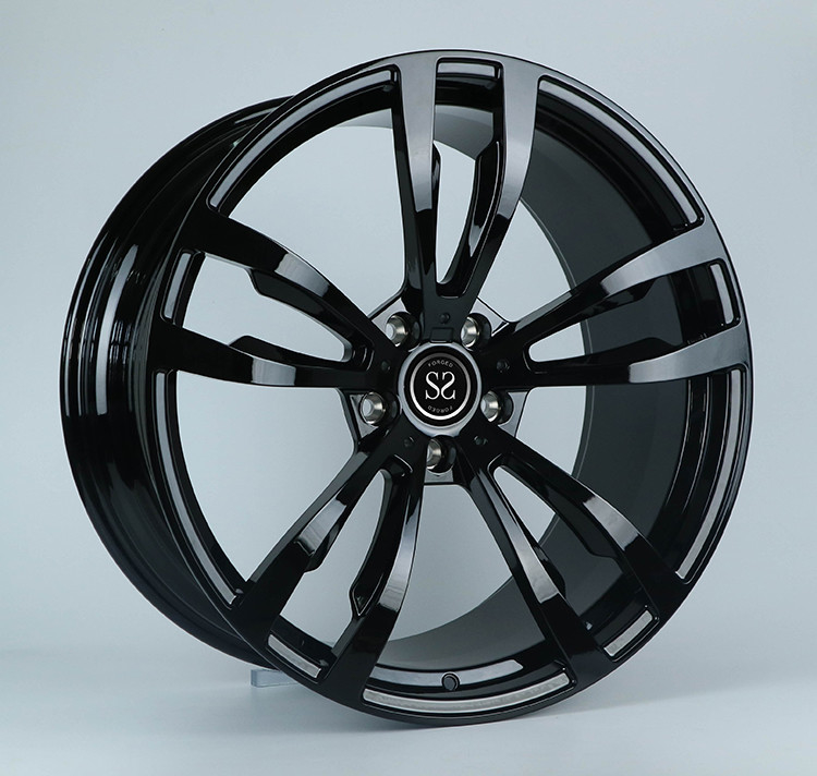 1-piece  Gloss Black Forged Car Rims For BMW X5 / X6 5x120  Staggered 20 21 inches