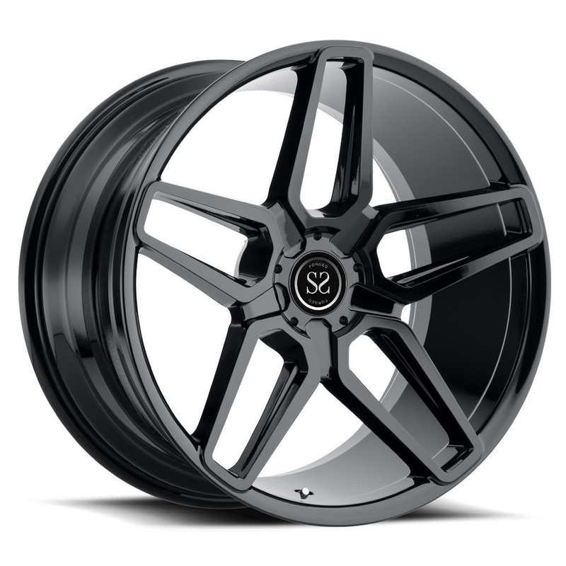 Gloss Black Customized Car Rims For BMW X5 / PCD 5-120 22 inchin Alloy RIms