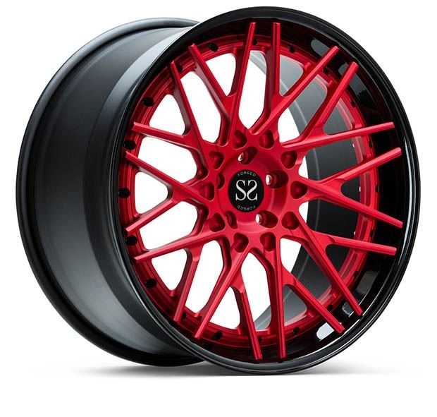 Staggered 2 Piece Forged Wheels Deep Concave Lip Rims Jant