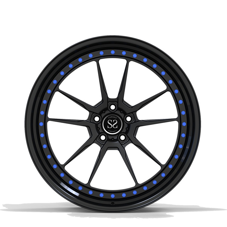 Audi Satin Black Alloy Wheels Aluminum Passenger Car Wheel Rims