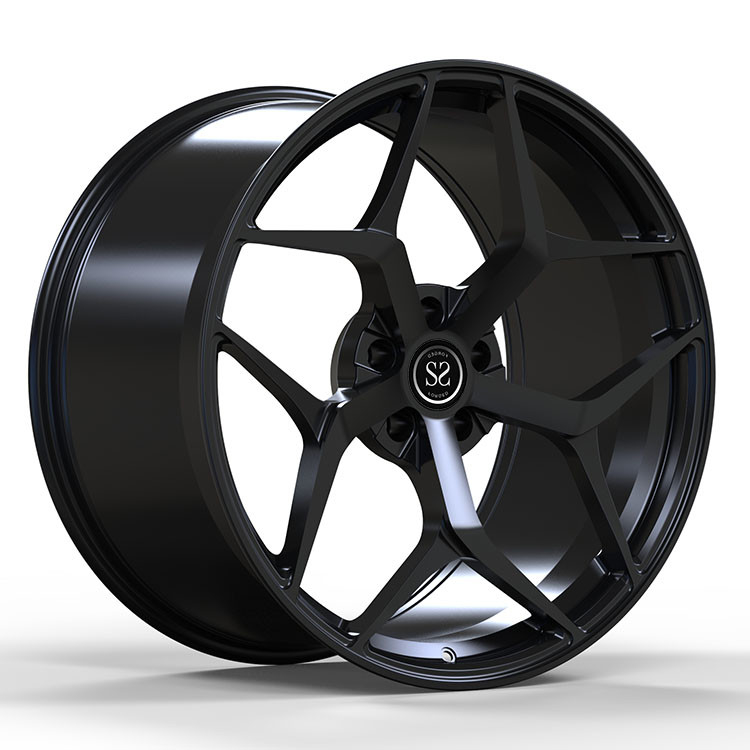 Custom 5x120 5x114.3 20 Inch Forged Wheels For Tesla Model S Gloss Black