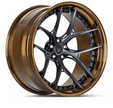 Customized Luxury 3 Piece Forged Rims Monoblock A6061 T6