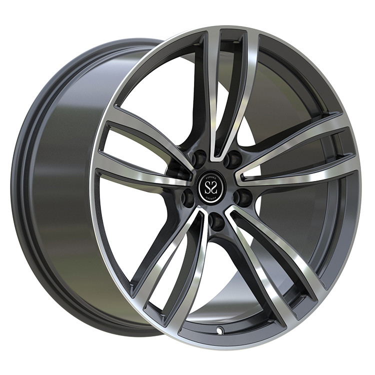 For Audi A7 5x112 1-piece  Gun Metal Alloy Rims Custom Staggered 19 and 20 inches