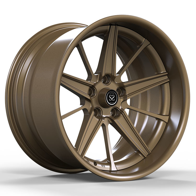 Fit Jeep Wrangler  Bronze 2-PC Forged Alloy Rims Custom 20 21 and 22 inches 5x127